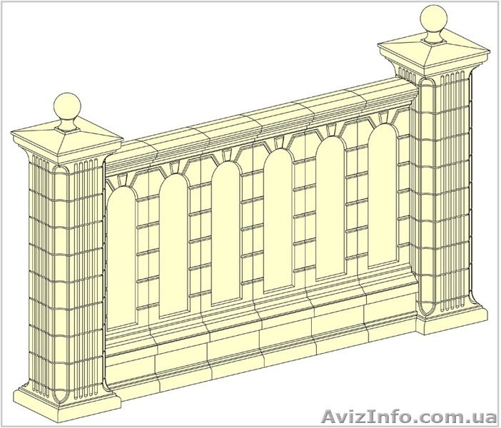 Межколонные секции, забор Винница - <ro>Изображение</ro><ru>Изображение</ru> #1, <ru>Объявление</ru> #747282