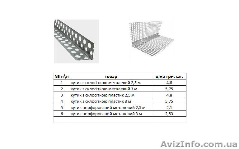 продам кутик перфорований від виробника - <ro>Изображение</ro><ru>Изображение</ru> #1, <ru>Объявление</ru> #933383