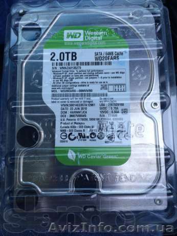 Жесткий диск Western Digital Green 2TB  - <ro>Изображение</ro><ru>Изображение</ru> #1, <ru>Объявление</ru> #1117669