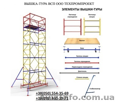 Вышка-тура передвижная  - <ro>Изображение</ro><ru>Изображение</ru> #1, <ru>Объявление</ru> #1436449