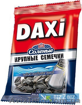 Соленые жареные семечки ТМ Дакси 180 г. - <ro>Изображение</ro><ru>Изображение</ru> #1, <ru>Объявление</ru> #1485872