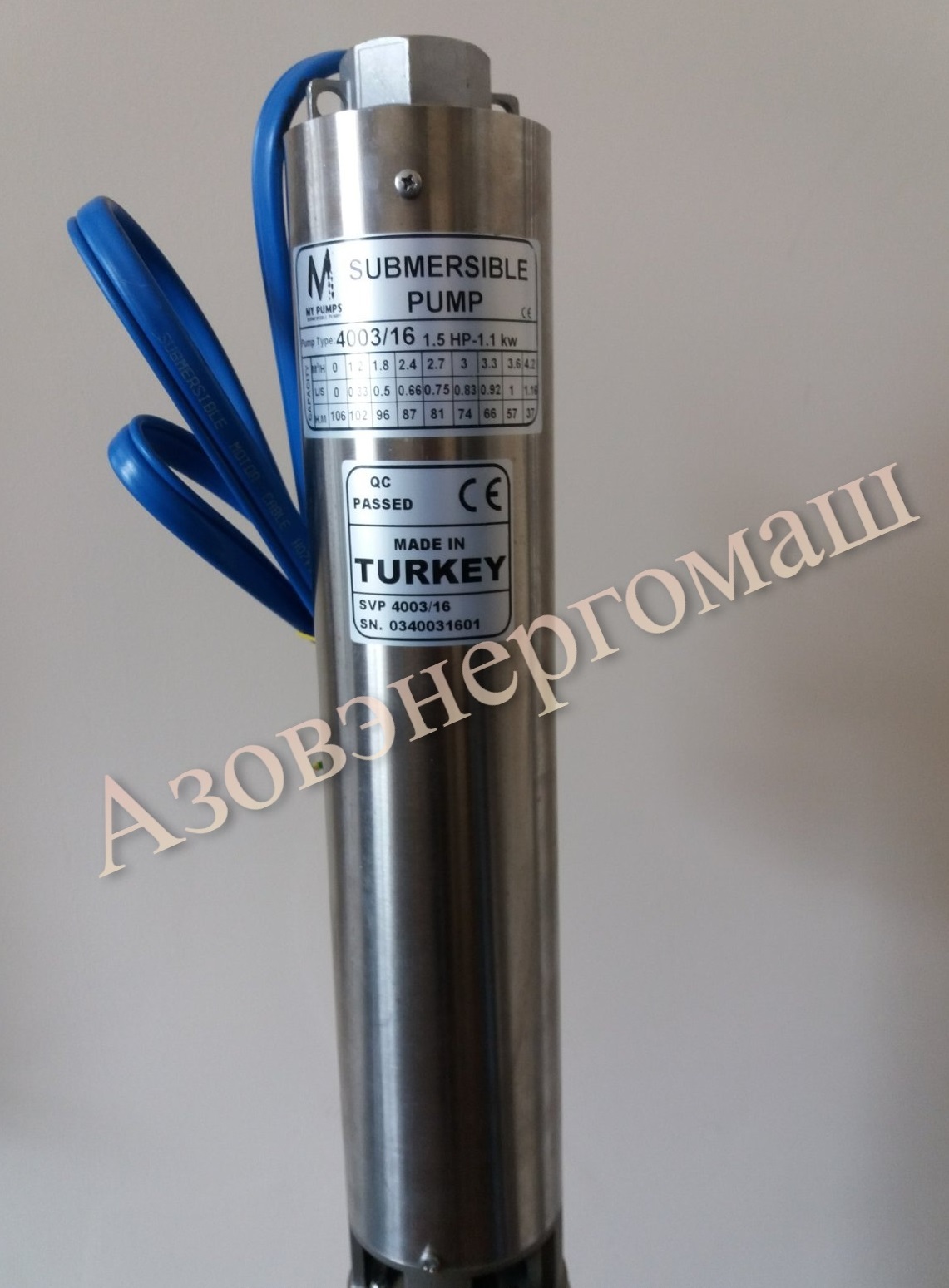 Погружные (скважинные) насосы торговой марки YILDIZSU - <ro>Изображение</ro><ru>Изображение</ru> #1, <ru>Объявление</ru> #1693553