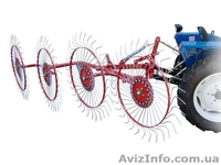 Грабли ворошилки навесные (Солнышко) 4-х колесные - <ro>Изображение</ro><ru>Изображение</ru> #1, <ru>Объявление</ru> #914755