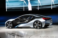 Синий электромобиль BMW i8 VISION 12V, 2 мотора - <ro>Изображение</ro><ru>Изображение</ru> #1, <ru>Объявление</ru> #960379