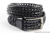 Продам плетёный мужской ремень кожа, оптом - <ro>Изображение</ro><ru>Изображение</ru> #2, <ru>Объявление</ru> #1421470