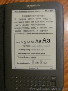 Продам Amazon Kindle 3-поколения - <ro>Изображение</ro><ru>Изображение</ru> #2, <ru>Объявление</ru> #193736