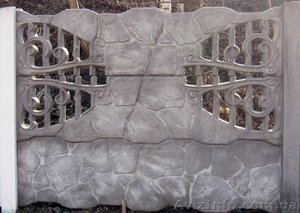 Забор бетонный, декоративный. Еврозабор. - <ro>Изображение</ro><ru>Изображение</ru> #5, <ru>Объявление</ru> #387782