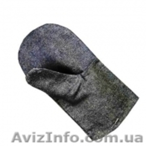 Рукавицы рабочие с двойным наладонником из джинса