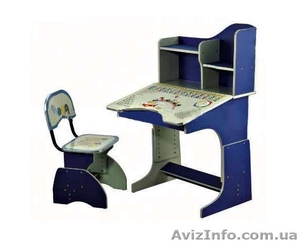 Детская стол-парта 2071 синяя практически даром - <ro>Изображение</ro><ru>Изображение</ru> #2, <ru>Объявление</ru> #750053