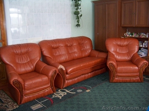 Продам мягкий уголок: диван (раскладной) и 2 кресла, кожзам, пр-во Австрия, б/у - <ro>Изображение</ro><ru>Изображение</ru> #1, <ru>Объявление</ru> #840248