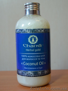 Натуральное «Кокосовое масло» для волос от ТМ Chandi - <ro>Изображение</ro><ru>Изображение</ru> #1, <ru>Объявление</ru> #918970