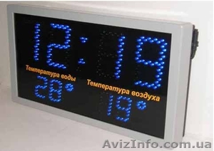 Спортивные светодиодные табло, стадионные табло, светодиодные часы-термометр - <ro>Изображение</ro><ru>Изображение</ru> #2, <ru>Объявление</ru> #991421