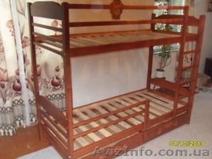 Двухъярусная кровать новая из дерева ольха. - <ro>Изображение</ro><ru>Изображение</ru> #6, <ru>Объявление</ru> #490085
