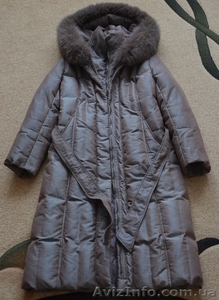 Зимове пальто з капюшоном,оздобленим хутром - <ro>Изображение</ro><ru>Изображение</ru> #5, <ru>Объявление</ru> #1201529