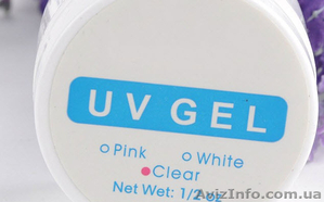 Lina УФ-гель, UV-gel, для наращивания, прозрачный-белый -15мл/баночка - <ro>Изображение</ro><ru>Изображение</ru> #4, <ru>Объявление</ru> #1351527