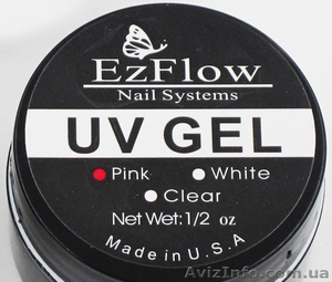 EzFlow УФ-гель, UV-gel, для наращивания ногтей, прозрачный-белый – 15мл - <ro>Изображение</ro><ru>Изображение</ru> #3, <ru>Объявление</ru> #1351526