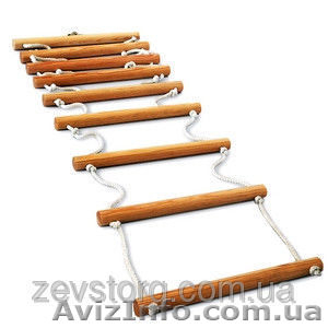 Веревочная лестница из дуба подвесная детская 2м