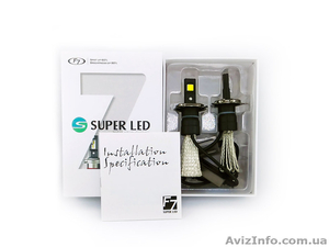 Комплект LED ламп F7 H4 СОВ 6000 K (БіLED) - <ro>Изображение</ro><ru>Изображение</ru> #1, <ru>Объявление</ru> #1545382