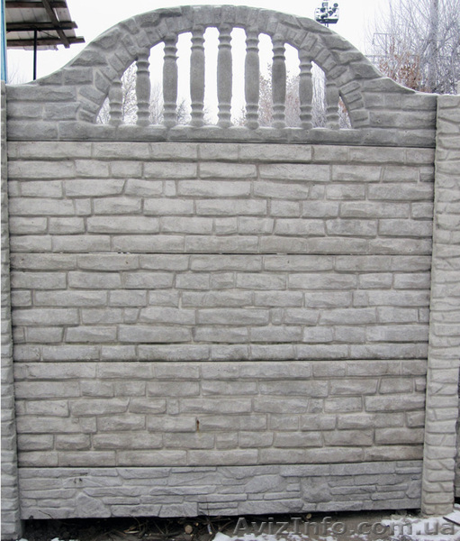 Забор бетонный, декоративный. Еврозабор. - <ro>Изображение</ro><ru>Изображение</ru> #10, <ru>Объявление</ru> #387782