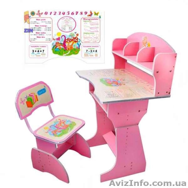 Принцессам!Cтол-парта 2070 розовая - <ro>Изображение</ro><ru>Изображение</ru> #2, <ru>Объявление</ru> #746613