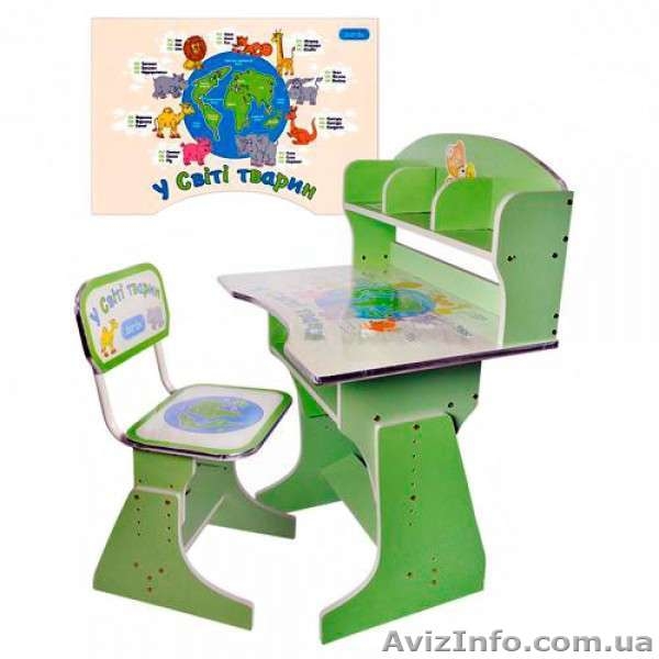 Наконец-то!Детская стол-парта 2070 салатовая - <ro>Изображение</ro><ru>Изображение</ru> #2, <ru>Объявление</ru> #746612