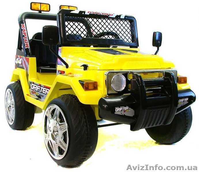Детский электромобиль 618R + Д/У желтый - <ro>Изображение</ro><ru>Изображение</ru> #1, <ru>Объявление</ru> #741030
