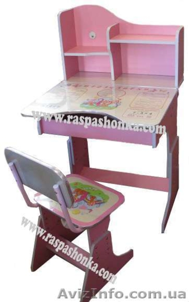 Стол-парта 2071 для девочек - <ro>Изображение</ro><ru>Изображение</ru> #2, <ru>Объявление</ru> #750051