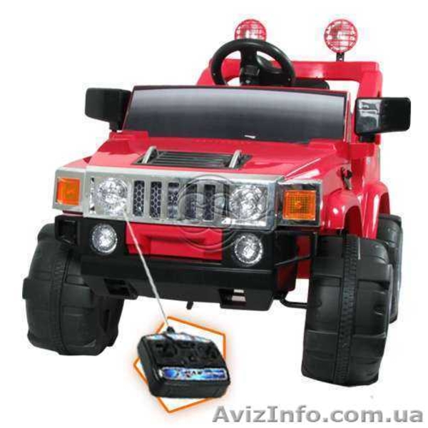 Электромобиль Hummer A 30 H2 - 2 мотора, 12V, 7км/ч RED - <ro>Изображение</ro><ru>Изображение</ru> #2, <ru>Объявление</ru> #848936