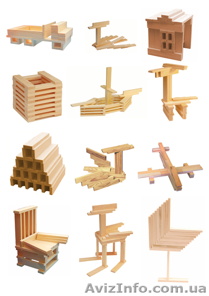 детский деревянный конструктор ПАТ-ПАТ - <ro>Изображение</ro><ru>Изображение</ru> #2, <ru>Объявление</ru> #909684