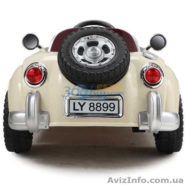 Детский электромобиль Mercedes Benz 128 RETRO. БЕЖЕВЫЙ - <ro>Изображение</ro><ru>Изображение</ru> #3, <ru>Объявление</ru> #995485