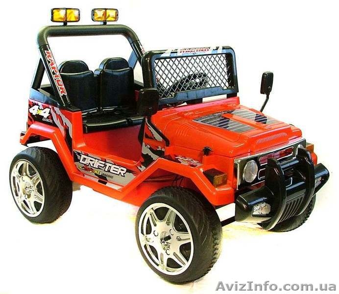 2х местный детский электромобиль джип 618R  - <ro>Изображение</ro><ru>Изображение</ru> #1, <ru>Объявление</ru> #992888