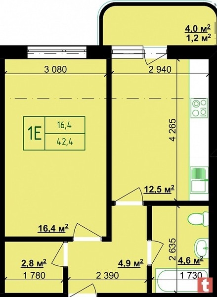 ЖК Учительский - <ro>Изображение</ro><ru>Изображение</ru> #7, <ru>Объявление</ru> #1666162