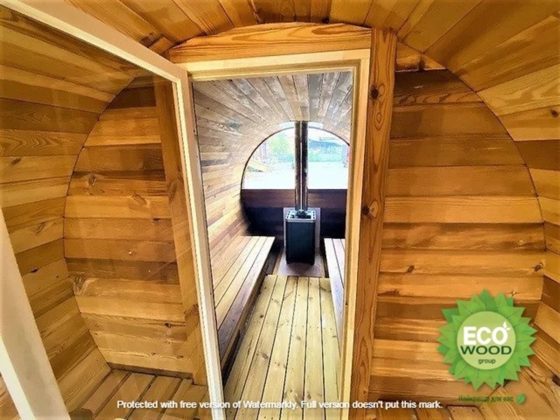 Мобильная баня бочка с панорамным окном под ключ 6х2,3 м. от производителя. - <ro>Изображение</ro><ru>Изображение</ru> #7, <ru>Объявление</ru> #1712029
