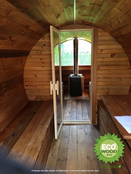 Мобильная баня бочка с панорамным окном под ключ 6х2,3 м. от производителя. - <ro>Изображение</ro><ru>Изображение</ru> #9, <ru>Объявление</ru> #1712029