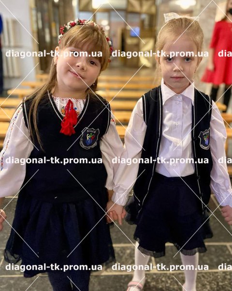 Жилетка шкільна трикотажна в'язана для дівчинки - <ro>Изображение</ro><ru>Изображение</ru> #5, <ru>Объявление</ru> #1735082